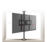 Servitore per pavimento TV LCD-Porta rotante a parete di partizione a 360 gradi, supporto per il soffitto TV in inclinazione regolabile, adatto a 32-55 pollici schermo (66-82 cm)