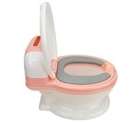 Servizi igienici di apprendimento della pulizia per tutti-piccoli, facile da pulire, allenatore di vaso di transizione rimovibile, simulazione elevata per uso quotidiano (rosa bianca)