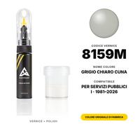 Servizi Pubblici I 8159M Grigio Chiaro Cuna Colore Abbinato Vernice Ritocco Set