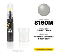 Servizi Pubblici I 8160M Grigio Cuna Colore Abbinato Vernice Ritocco Set Colore