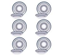 Servizio 12 piatti porcellana Gelsira blu