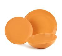 Fade carioca arancio, servizio piatti 18 pezzi in fine porcellana, qualità extra - 8016175567561