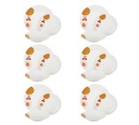 Servizio 18 piatti porcellana decori arancio Tara