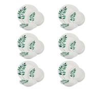 Servizio 18 piatti porcellana foglie verdi