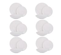 Servizio 18 piatti terracotta crema Style