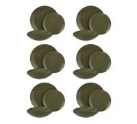 Servizio 18 piatti terracotta verde Style