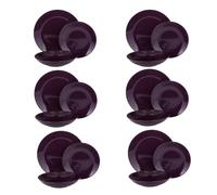 Servizio 18 piatti terracotta viola Style