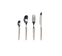 Servizio posate acciaio Zen 24pz crema