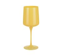 Servizio 3 calici vino giallo opaco in vetro giallo