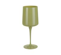 Servizio 3 calici vino verde opaco in vetro