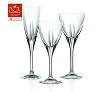 Servizio Bicchieri Tavola Fusion 18 Pezzi in Vetro Trasparente - RCR