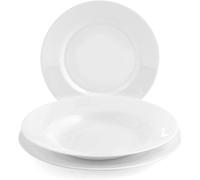 Servizio completo per 6 persone da Tavola 18 Pezzi Toledo Vetro Opale Bianco Bor