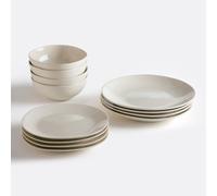 Servizio da 12 pezzi in ceramica, SAMOA Bianco TU