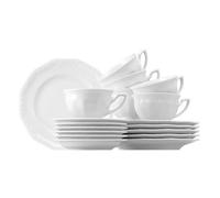 Rosenthal 10430-800001-18735 Maria - Servizio da caffè, 18 Pezzi, Colore: Bianco