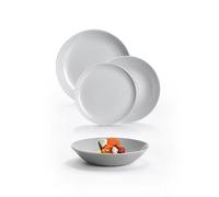 E_0002_S2711135 Luminarc Servizio di Piatti Luminarc Pampille Grigio Vetro 18 Pe