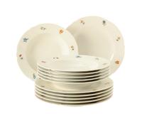 Seltmann Weiden Van Well 44714 - Servizio da tavola da 12 pezzi, motivo marino, 32,3 x 32,3 x 23,5 cm, colore: Avorio