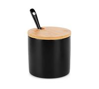 SERVIZIO DA TAVOLA VILDE Nera, set da 1 pezzo, coperchio in bambù, cucchiaino, 250 ml