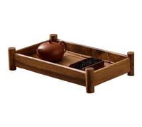 Servizio da tè in legno di noce legno massello stile vintage per uso tavola da