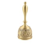 Servizio da tè in metallo con campanellino retrò, dorato, piccolo, for la scuola, for cena, l'aula, decorazione for matrimoni per la Casa