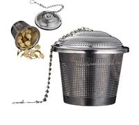 Servizio di condimento in acciaio inossidabile - di spezie portatile, cesto filtro tè | Infusore a maglie riutilizzabile per cucinare, zuppe, stufati, tè alle foglie sciolte, strumento da cucina