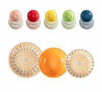 Servizio di piatti Bohème multicolor in dolomite 18 pezzi x 6 persone