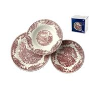 Servizio di Piatti da Tavola in Ceramica BrookPink 18 Petti By Churchill