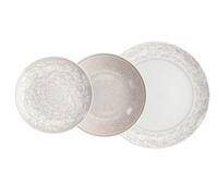 Servizio di Piatti da Tavola in Ceramica Celine Beige 18 Pezzi Tognana