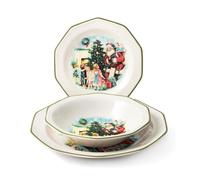 Servizio di Piatti da Tavola in Ceramica Christmas Chee 18 Pezzi