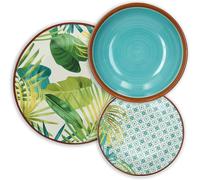 Servizio di Piatti da Tavola in Ceramica Jungle Metropolis 18 Pezzi