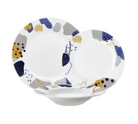 Servizio di Piatti da Tavola in Ceramica Trend Mataro' 18 Pezzi