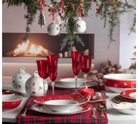 Servizio di piatti per 6 persone 18 pezzi porcellana WINTER GIFT