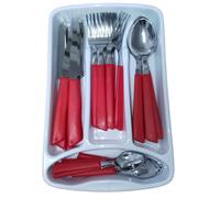 Servizio di Posate 24 Pezzi completo per 6 persone Manici Colorati Ergonomici Ma