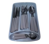 Servizio di Posate 24 Pezzi completo per 6 persone Manici Colorati Ergonomici Ma