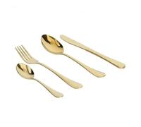 Servizio di Posate da Tavola in Acciaio Antony Golden Oro 24 Pezzi Tognana