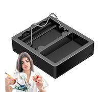 Servizio di saldatura - Piattaforma quadrata in metallo, robusto cornice resistente al calore, supporto per utensili durevoli, base di saldatura stabile, supporto di workstation compatto | Apparecchia