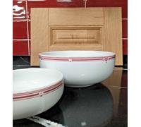 Servizio dolce - Ciotola Macedonia + 6 Coppette Royal Porcelain 7pz Porcellana