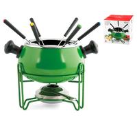 Servizio Fonduta Antiaderente 10 pezzi Verde Home