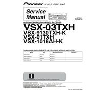 Servizio Manual- Pioneer VSX-03 Txn , VSX-01 Txn , VSX-9130 VSX-1018