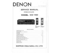 Servizio Manuale di Istruzioni per Denon DCD-1460