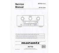 Servizio Manuale di Istruzioni per Marantz Av 7702