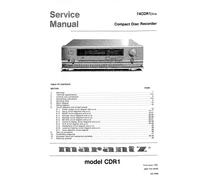 Servizio Manuale di Istruzioni per Marantz Cdr 1