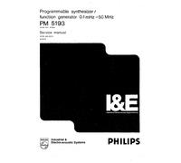Servizio Manuale di Istruzioni per Philips Pm 5193