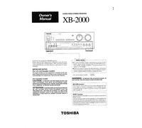 Servizio Manuale di Istruzioni per Toshiba XB-2000