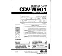 Servizio Manuale di Istruzioni per Yamaha CDV-W901