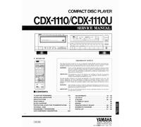 Servizio Manuale di Istruzioni per Yamaha CDX-1110
