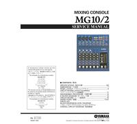 Servizio Manuale di Istruzioni per Yamaha MG-10-2
