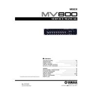 Servizio Manuale di Istruzioni per Yamaha MV-800