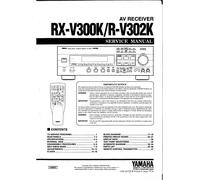 Servizio Manuale di Istruzioni per Yamaha RX-V300 K,R-V302 K