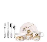 Villeroy & Boch, Boho kids Roar like a lion, Set Pappa 7 pezzi, Porcellana