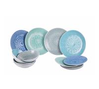 Servizio Piatti 12 Pezzi in Gres VdE Tivoli 1996 Luxor